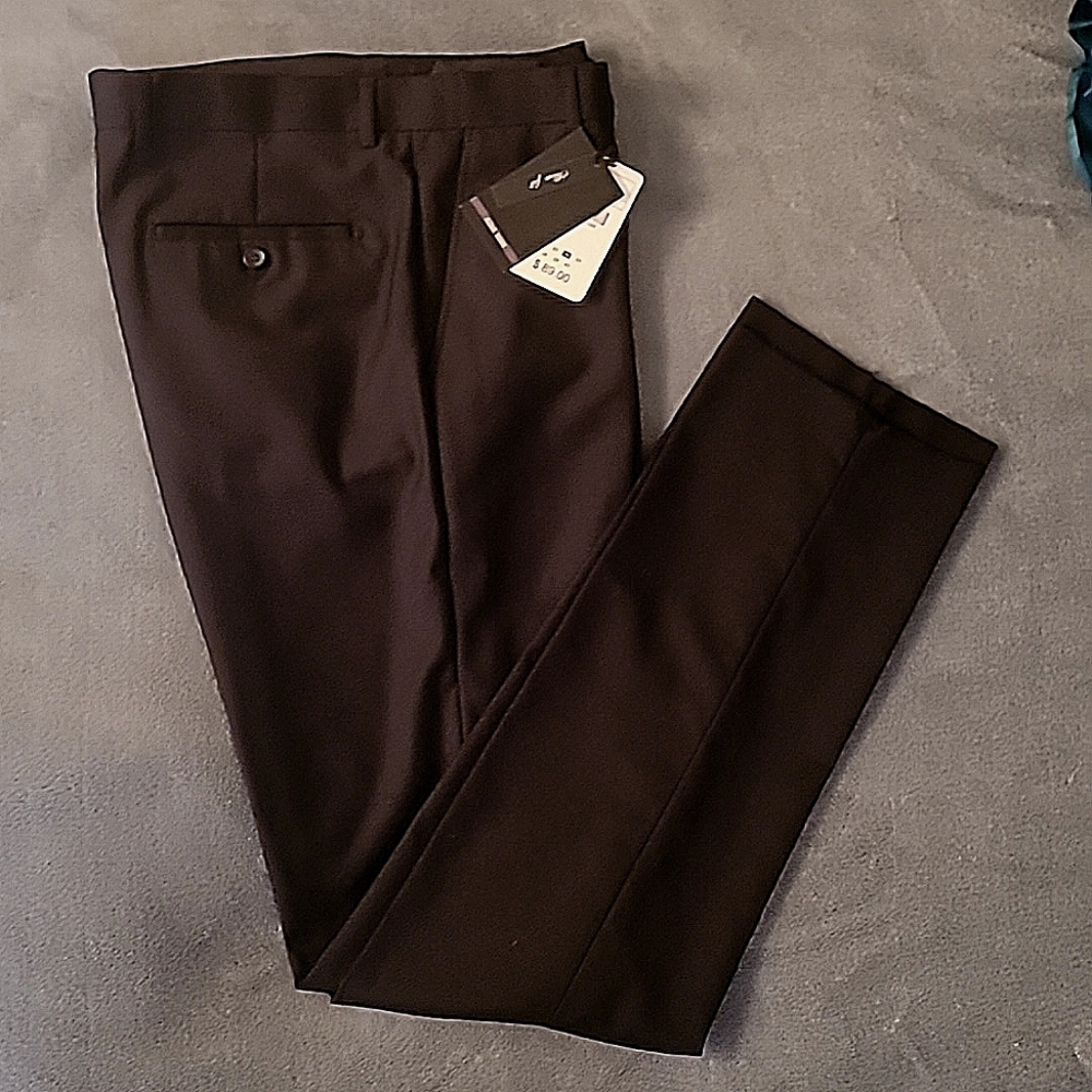 Black Dress Pants slim fit size 32S Azar man